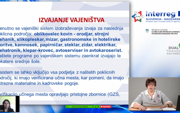 Izvedena delavnica Izobraževalni programi z vključenim praktičnim izobraževanjem mladih v podjetjih-8.6.2021