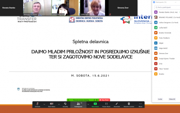 Izvedena delavnica Dajmo mladim priložnost in posredujmo izkušnje ter si zagotovimo nove sodelavce