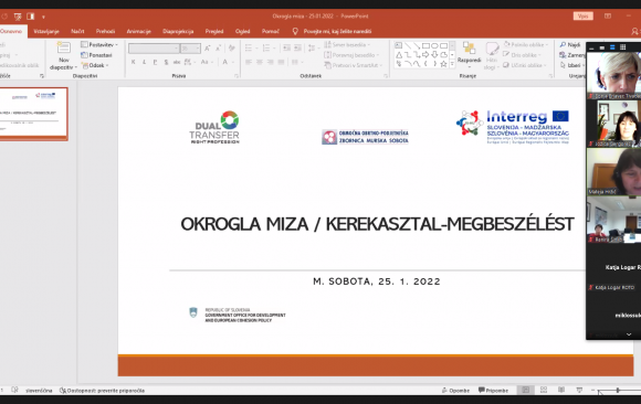 Izvedena okrogla miza za podjetja iz Slovenije in Madžarske-25.1.2022