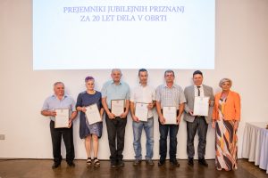 Podeljena so bila jubilejna priznanja in kipci Obrtnik članom OOZ M. Sobota