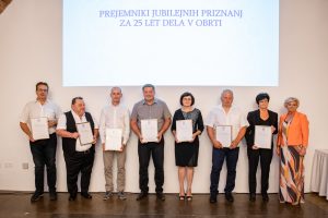 Podeljena so bila jubilejna priznanja in kipci Obrtnik članom OOZ M. Sobota