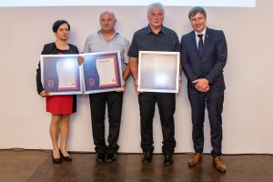 Podeljena so bila jubilejna priznanja in kipci Obrtnik članom OOZ M. Sobota