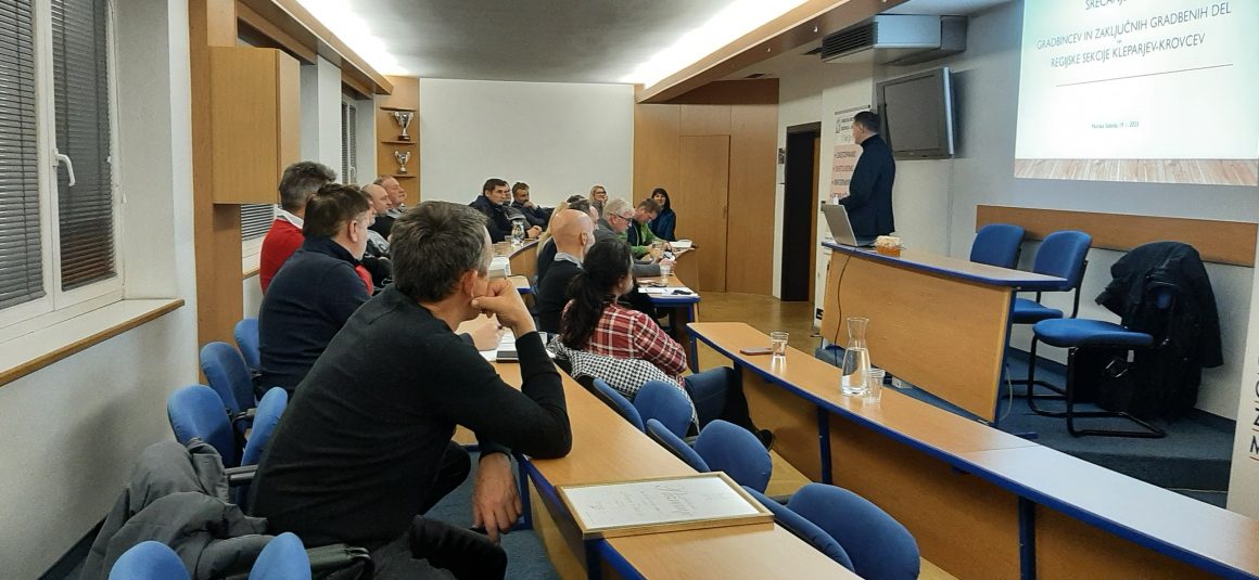 Izveden zbor-srečanje članov sekcije gradbincev in zaključnih gradbenih del