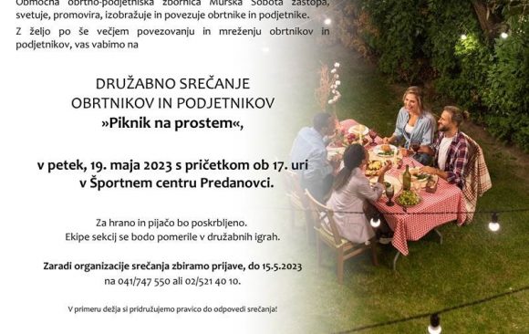 Družabno srečanje obrtnikov in podjetnikov