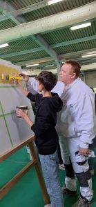 Predstavitev gradbenih poklicev in izvedba tekmovanja slikopleskarjev  na sejmu Megra