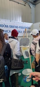 Predstavitev gradbenih poklicev in izvedba tekmovanja slikopleskarjev  na sejmu Megra