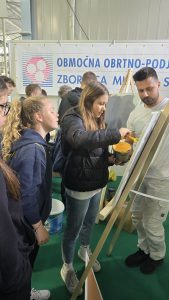 Predstavitev gradbenih poklicev in izvedba tekmovanja slikopleskarjev  na sejmu Megra