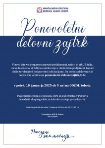 Vabilo na ponovoletni delovni zajtrk