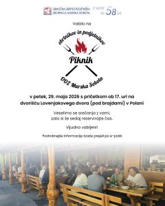 Vabilo na družabno srečanje - piknik